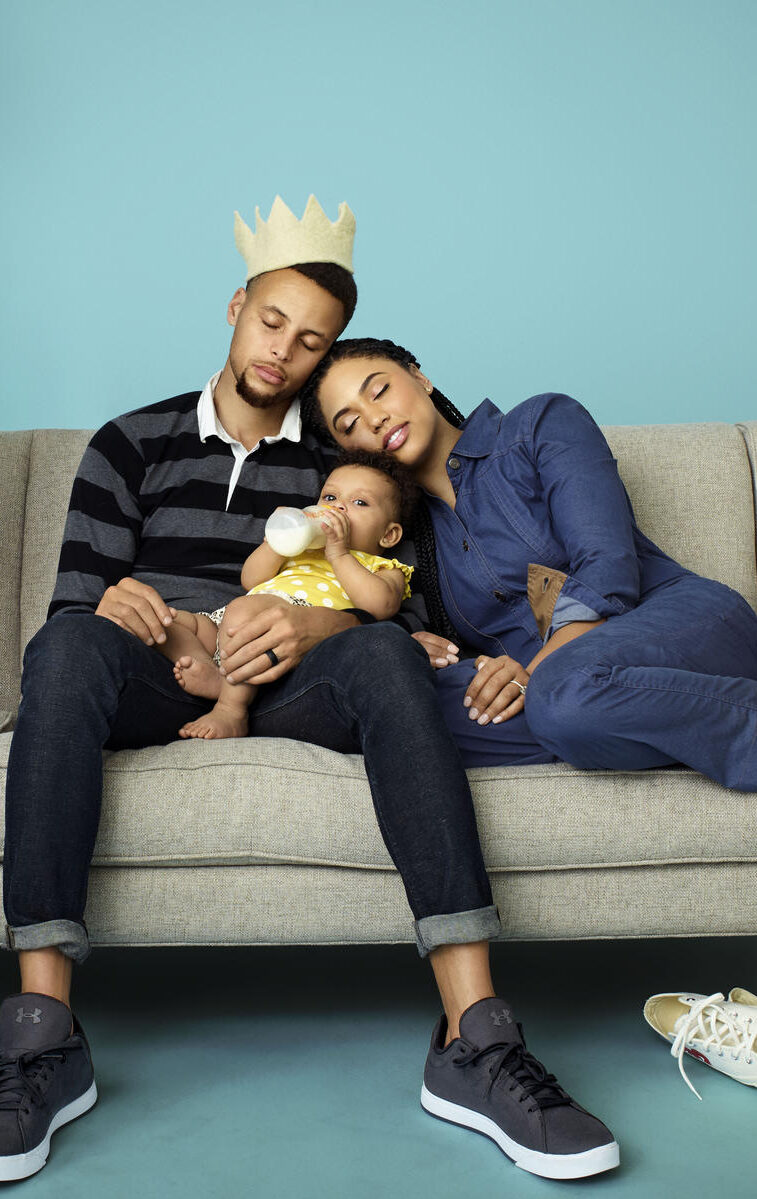 Steph and Ayesha Curry in Parents Magazine June 2016